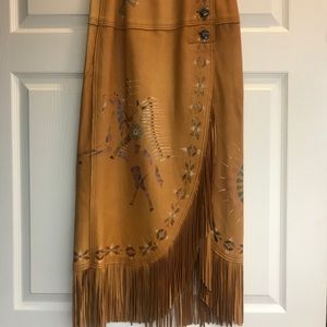 Patricia Wolfe leather skirt